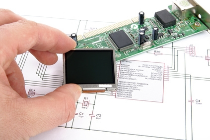 Image représentant une carte électronique dont la conception et la fabrication ont été réalisées par le Groupe TECHWAVE.
